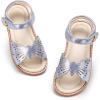 imageTHEE BRON Toddler Girls Butterfly Floral Sandals  Comfy Sparkle Shoes for Play ampamp Summer AdventuresAa520fairy Blue