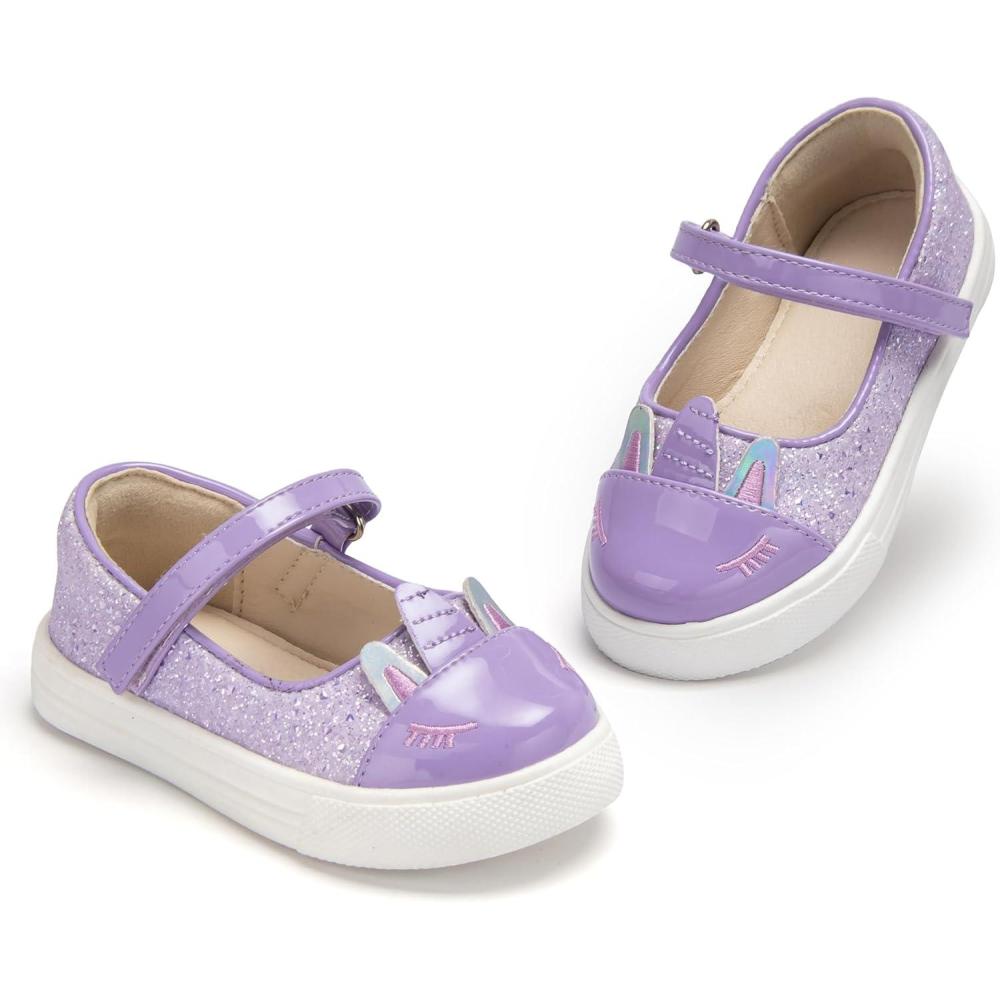 imageTHEE BRON Shiny Gloss Toddler Girls Sneakers Versatile Fun Casual Kicks for Little OnesAs412lavender Purple
