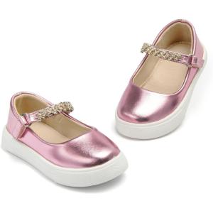 THEE BRON Shiny Gloss Toddler Girls Sneakers Versatile Fun Casual Kicks for Little Ones(As402-amethyst Purple)