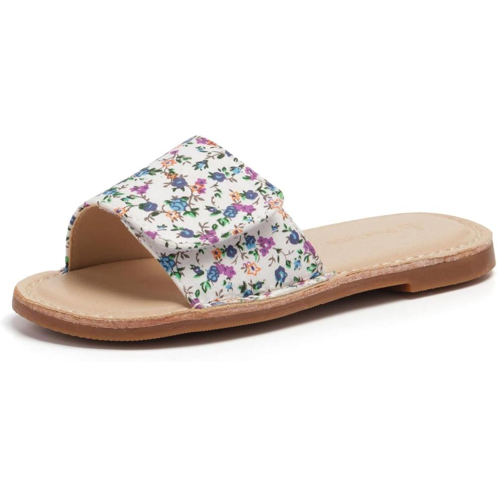 imageTHEE BRON Princess Dress Slippers Slides Sandals for Little GirlsAa560floral Purple