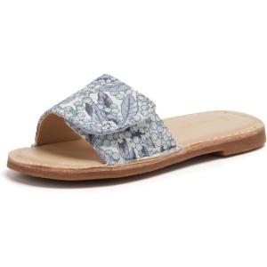 THEE BRON Princess Dress Slippers Slides Sandals for Little Girls(Aa560-grape Blue)
